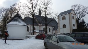 Chechło-kościół,dzwonnica i jedna z baszt