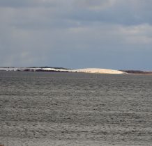 piasek nawiewany z wydm zmienia linię brzegową z prędkością 0.5m-1m na rok
